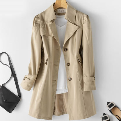Premium cashmere trench coat for women | Emma -4