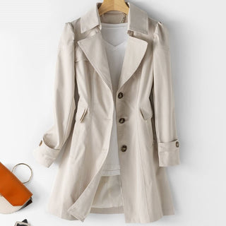 Premium cashmere trench coat for women | Emma -2