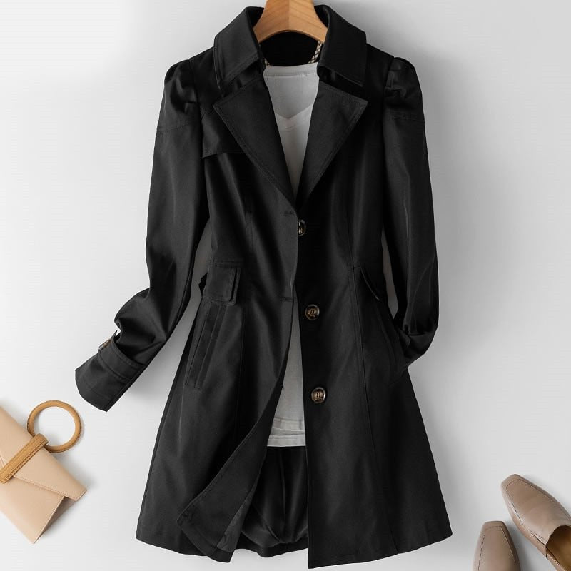 Premium cashmere trench coat for women | Emma -3