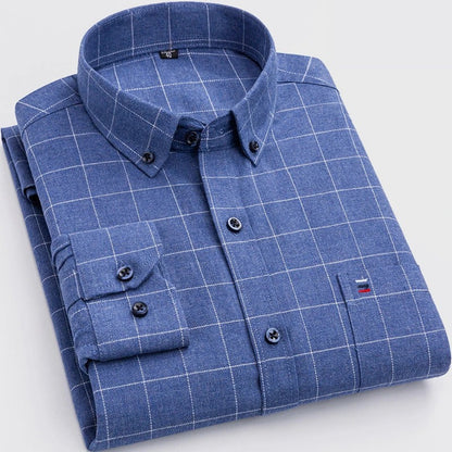 Classic refined check everyday shirt for men | Ethane -5