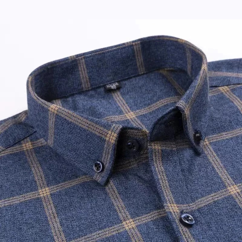Classic refined check everyday shirt for men | Ethane -7