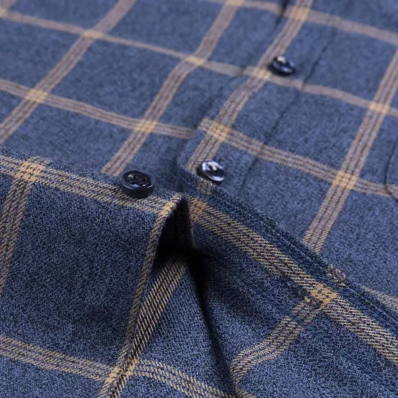 Classic refined check everyday shirt for men | Ethane -9