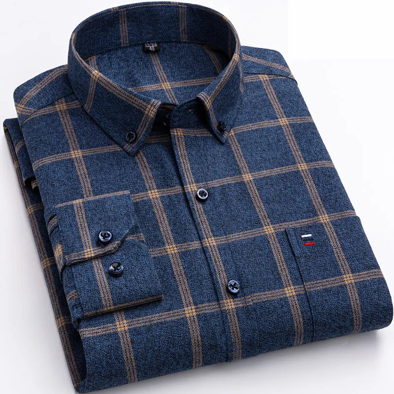 Classic refined check everyday shirt for men | Ethane -6