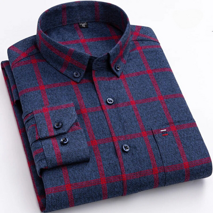 Classic refined check everyday shirt for men | Ethane -3