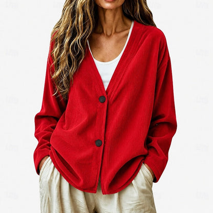 Verlaine | Women's V Neck Button Front Cardigan