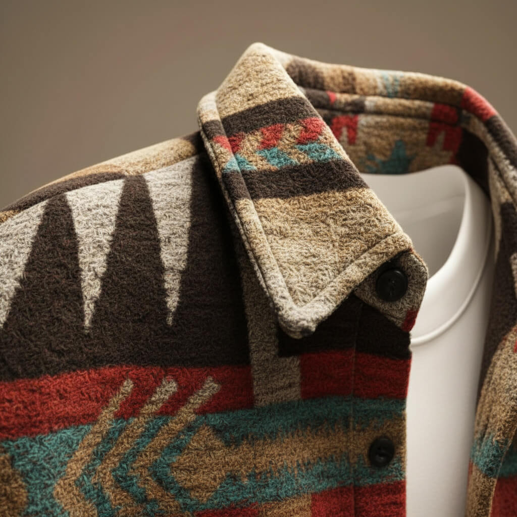 Patterned relaxed-fit casual jacket for men | Marcus -3