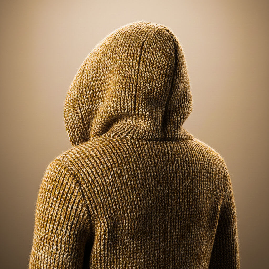 Hooded ribbed knit everyday cardigan for men | Adrian -4