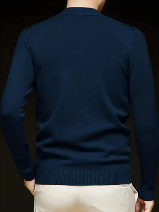 Dorian | Men's Mock Neck Slim Fit Knit Sweater