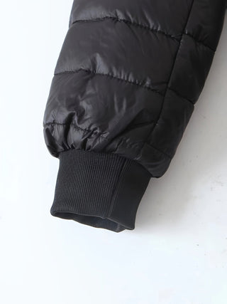 Elvanna | Women's Quilted Longline Coat with Ribbed Cuffs