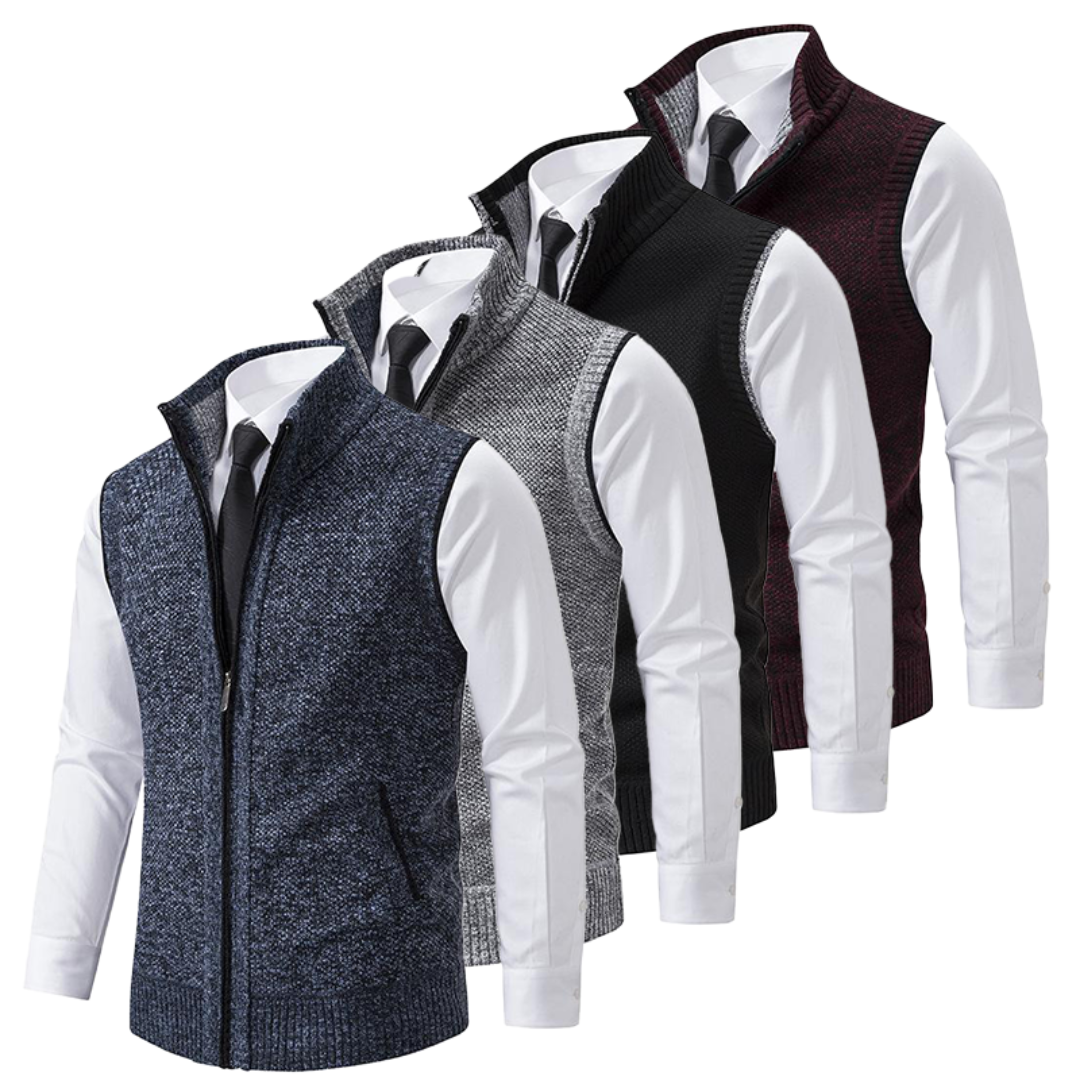 Elegant knitted Italian vest waistcoat for men | Kevin -7