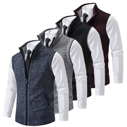 Elegant knitted Italian vest waistcoat for men | Kevin -7