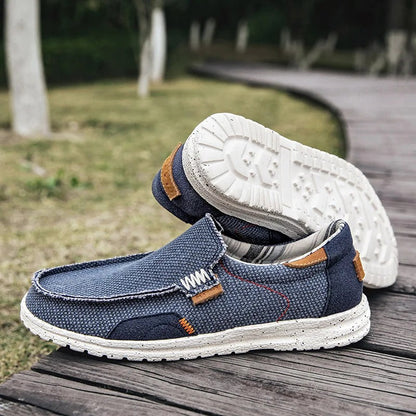 Classic canvas slip-on everyday shoes for men | Dockstone -11