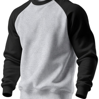 Corven | Men's Raglan Crew Neck Brushed Sweatshirt