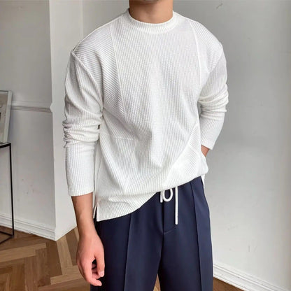 Classic long-sleeve crewneck everyday jumper for men | Bellmont -3