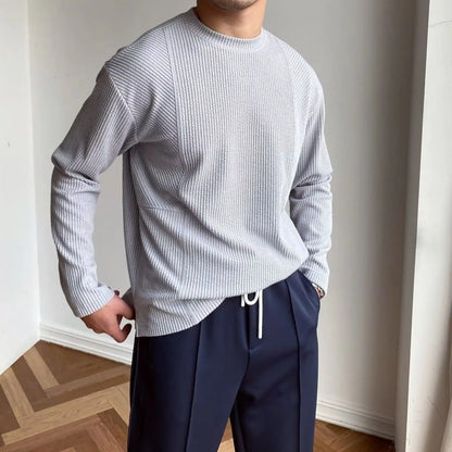 Classic long-sleeve crewneck everyday jumper for men | Bellmont -5