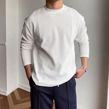 Classic long-sleeve crewneck everyday jumper for men | Bellmont -2