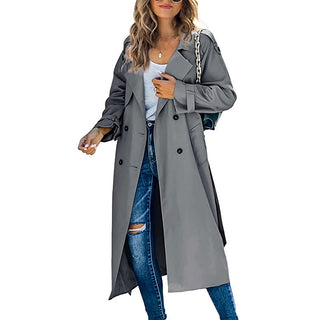 Long timeless silhouette everyday trench coat for women | Selene -4