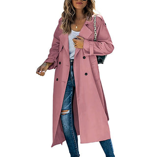 Long timeless silhouette everyday trench coat for women | Selene -2