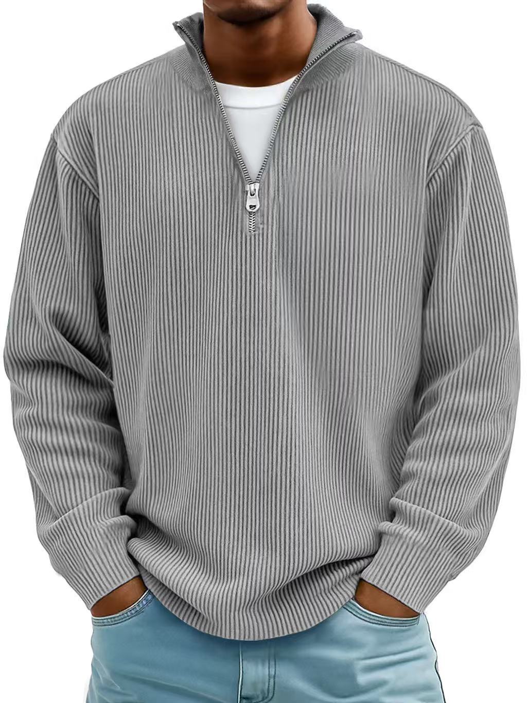 Trendy casual everyday knit pullover for men | Calixto -10