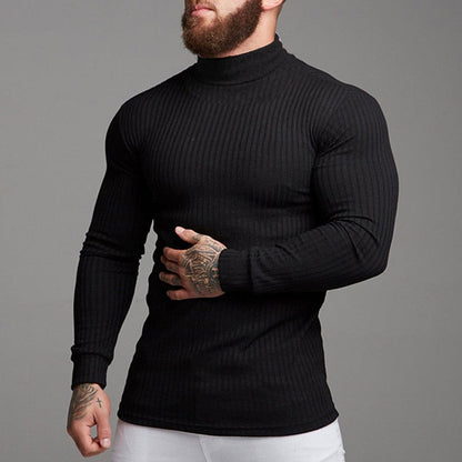 Corwynne | Men's Ribbed Turtleneck Top