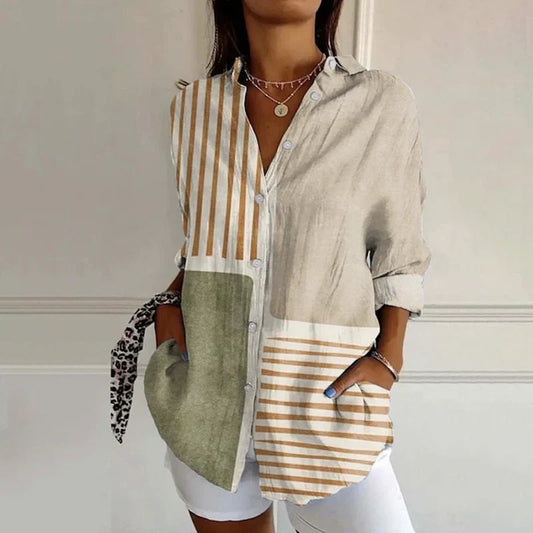 Classic vintage everyday casual blouse for women | Ellaine -1