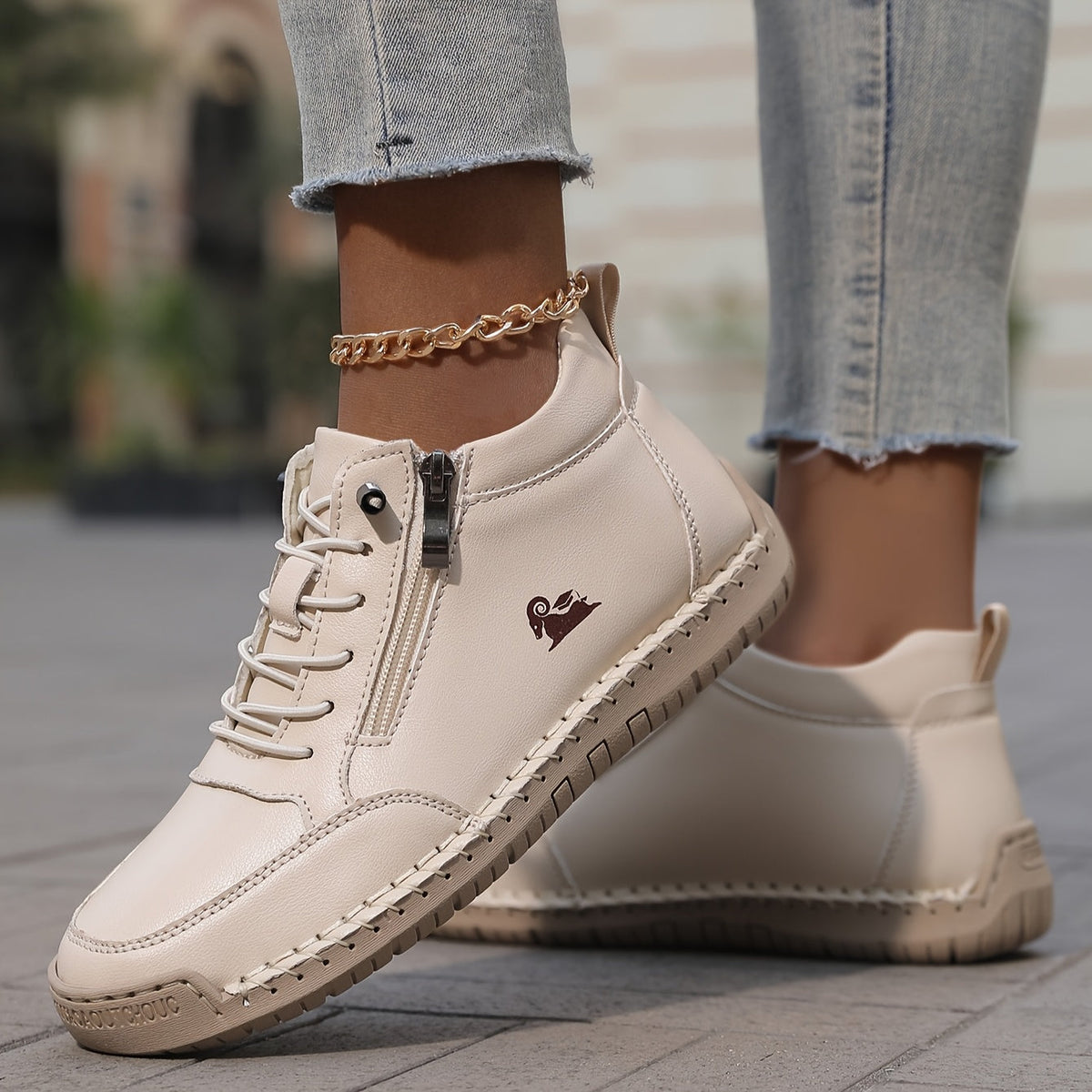 Zip-up orthopaedic everyday comfort shoes for women | Helena -4