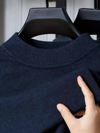 Dorian | Men's Mock Neck Slim Fit Knit Sweater