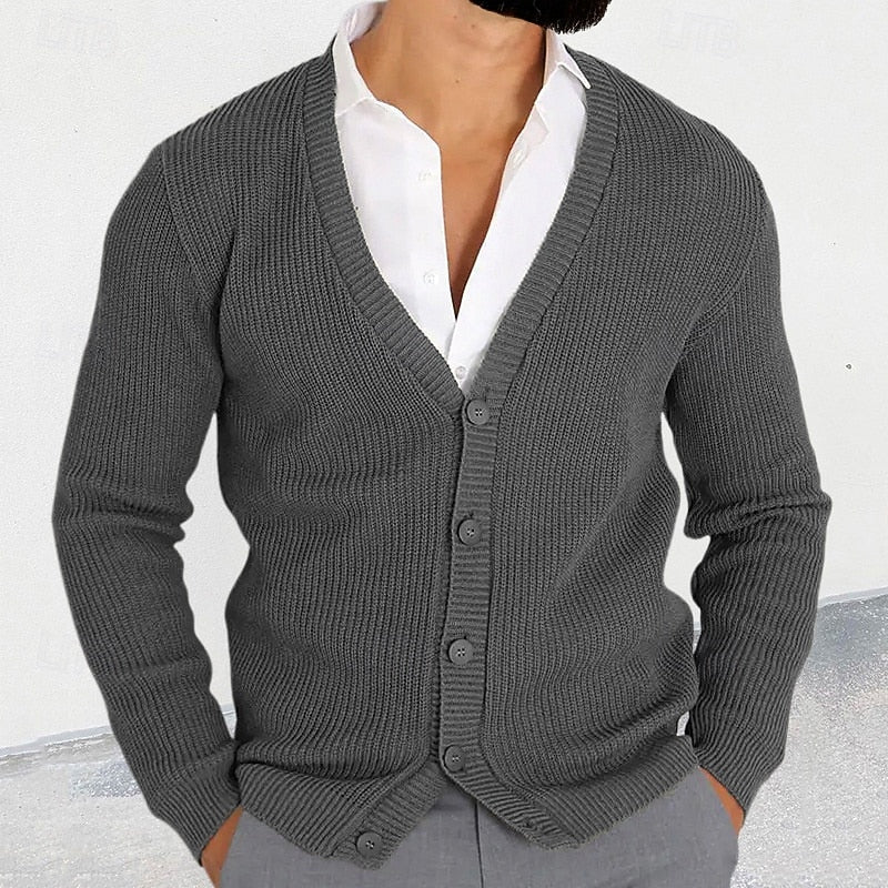 Aldenworth | Men's V Neck Button Down Cardigan