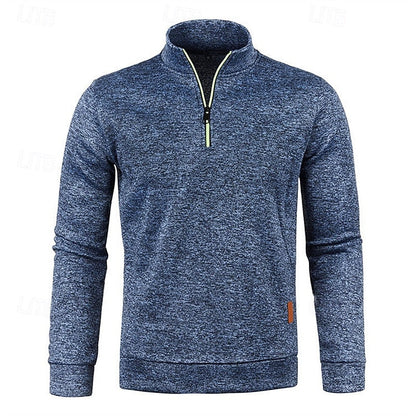 Callandro | Men's Quarter Zip Textured Pullover