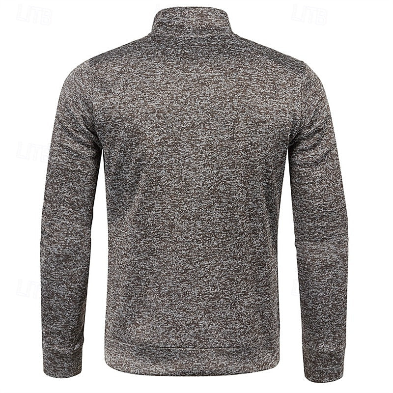 Callandro | Men's Quarter Zip Textured Pullover