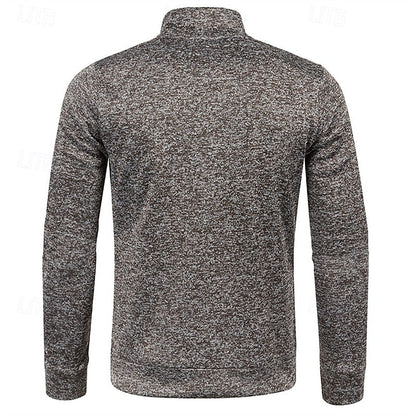 Callandro | Men's Quarter Zip Textured Pullover