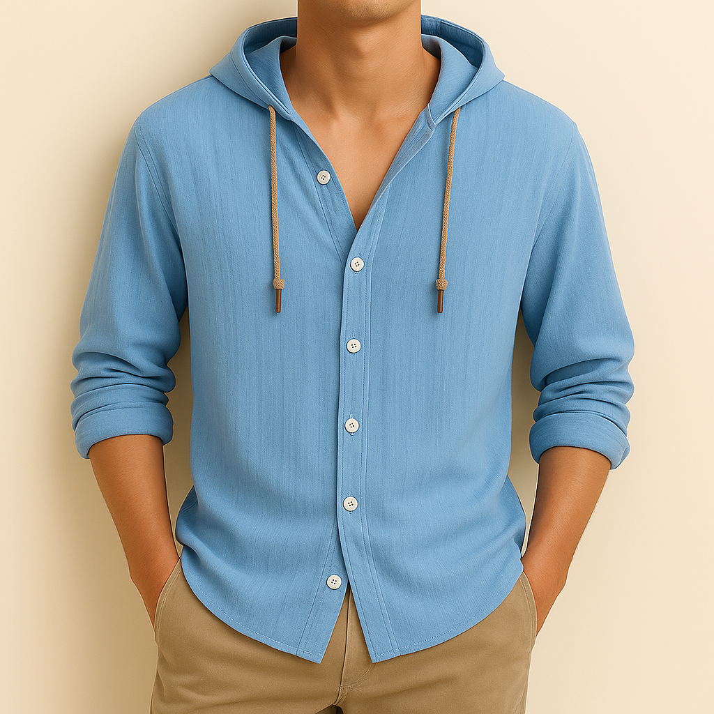 Casual hooded shirt for men | Emerson -6
