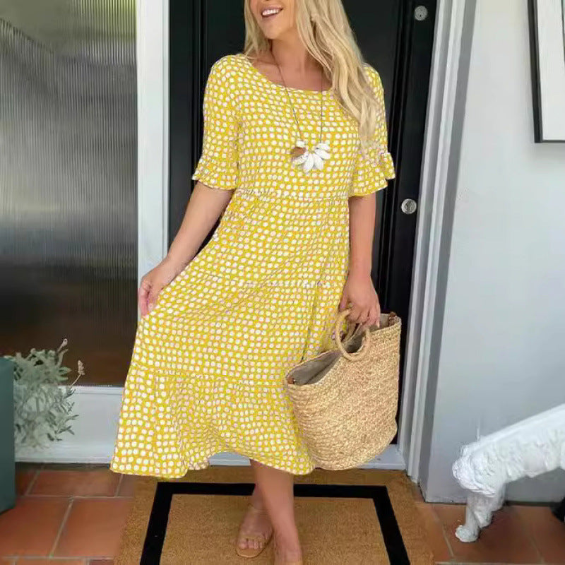 Marielle | Women's Polka Dot Midi Dress