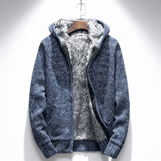 Merrin Fur-Lined Zip Hoodie men | Caelmont