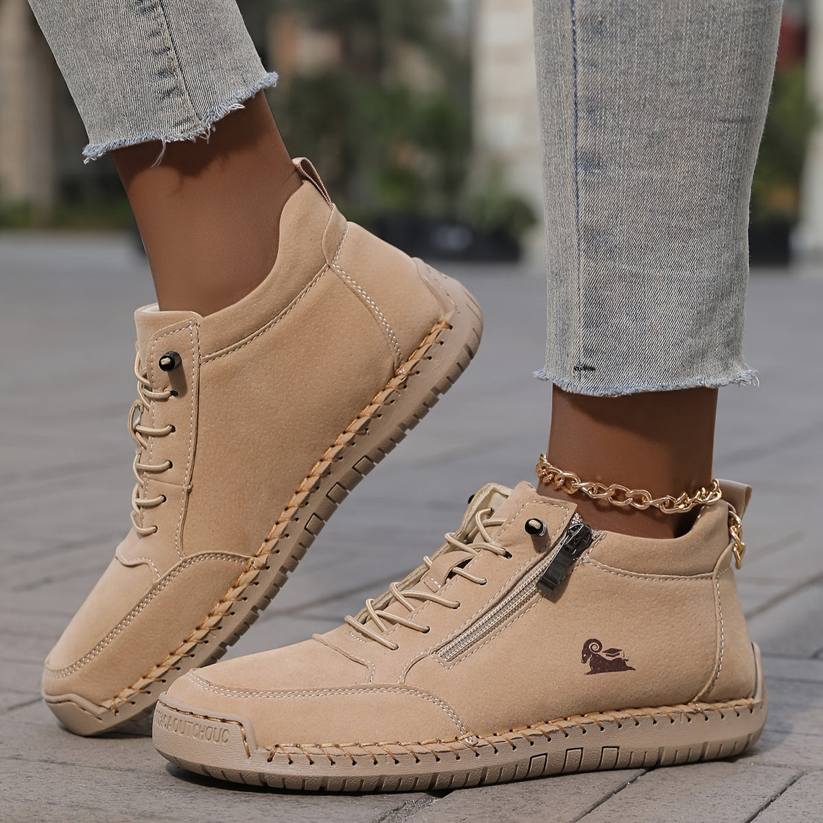 Zip-up orthopaedic everyday comfort shoes for women | Helena -5