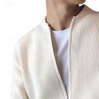 Thorwald | Men's Ribbed Zip Front Cardigan