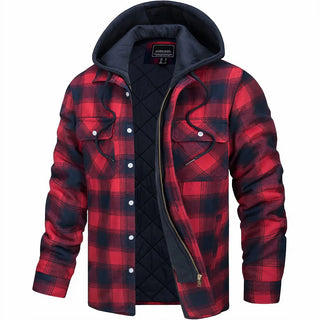 Orvane | Men's Hooded Quilted Padded Longline Coat