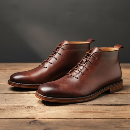 Full-grain leather Goodyear-welt boots for men | The Redwood -3