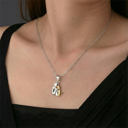 Heartfelt dog hug pendant necklace for women | Paw -2