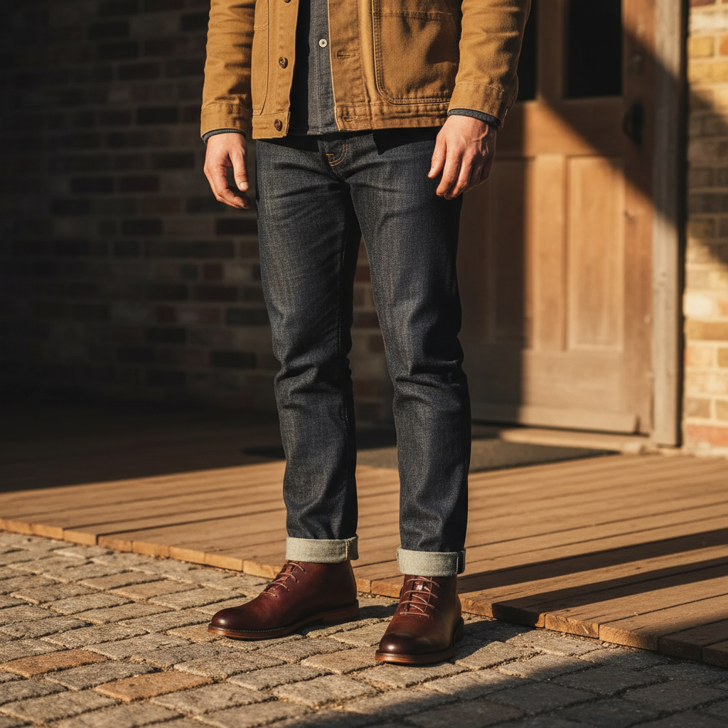 Full-grain leather Goodyear-welt boots for men | The Redwood -5