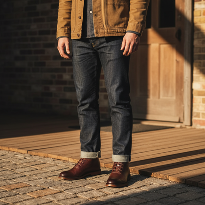 Full-grain leather Goodyear-welt boots for men | The Redwood -5