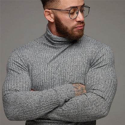 Corwynne | Men's Ribbed Turtleneck Top