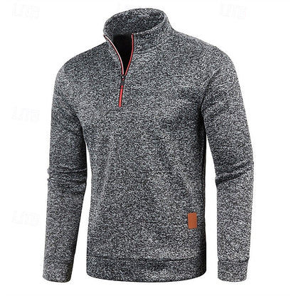 Callandro | Men's Quarter Zip Textured Pullover