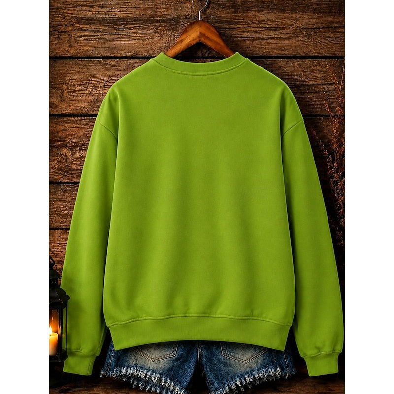 Wintress | Women's Witch Print Crew Neck Sweatshirt