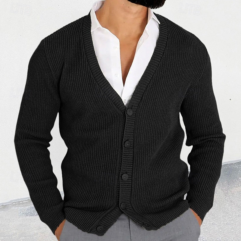 Aldenworth | Men's V Neck Button Down Cardigan
