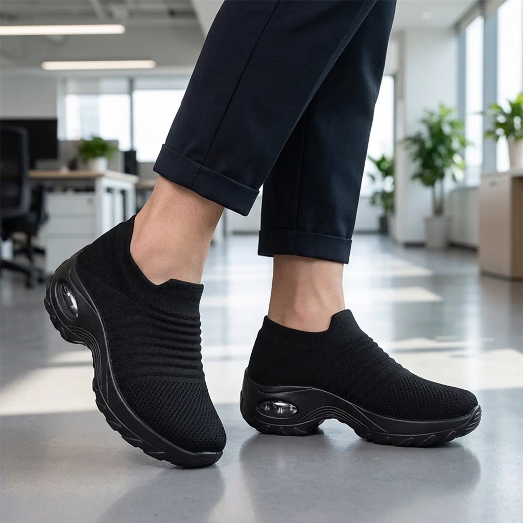 Hollis | Slip-Resistant Cushioned Work Shoe