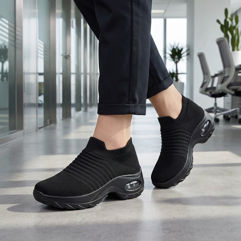 Hollis | Slip-Resistant Cushioned Work Shoe