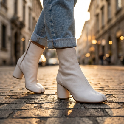 Tabitha | Women's Split Toe Block Heel Ankle Boot