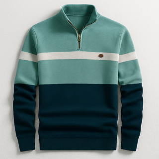 Relaxed warm quarter-zip pullover for men | Colton -2