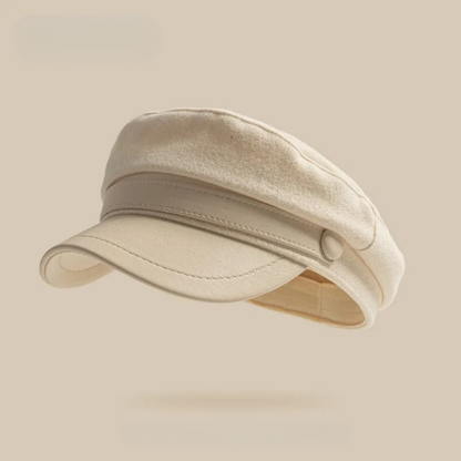 Felt fisherman cap with leather brim for men | Riviera -7